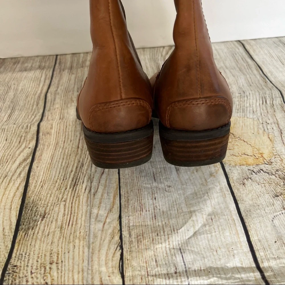 Sam Edelman Tobacco Riding Boots with Elastic Size 6.5